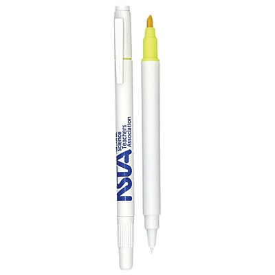 Customized The Twin Write Pen Highlighter Promotional Highlighters: Customized The Twin Write Pen Highlighter