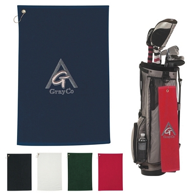 Promotional Golf Towels: Customized Embroidered 100% Cotton Golf Towel