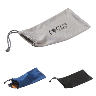 Promotional Sunglass Cleaners: Customized Sunglasses Microfiber Pouch with Drawstring