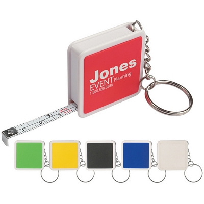 Promotional Measure Tapes: Customized Square Tape Measure Key Tag