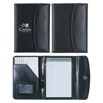 Promotional Junior Padfolios: Customized Leather Look 5 x 7 Portfolio