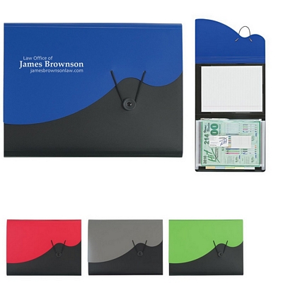 Customized 8-1-2 x 11 Expanding File Organizer Promotional Padfolios: Customized 8-1-2 x 11 Expanding File Organizer