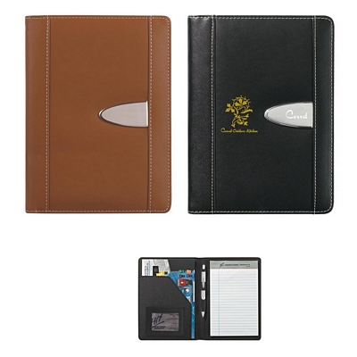 Promotional Junior Padfolios: Customized Eclipse Bonded Leather 5 x 7 Portfolio