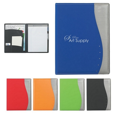 Customized Wave 8-1-2 X 11 Portfolio Promotional Padfolios: Customized Wave 8-1-2 X 11 Portfolio
