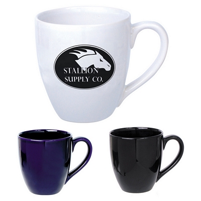 Promotional Ceramic Mugs: Customized 14 oz. Bistro Ceramic Mug