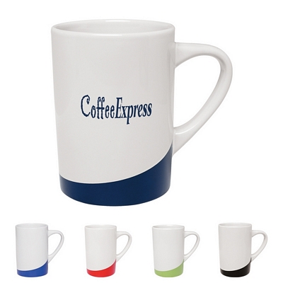 Customized 14 oz. The Curve Coffee Mug Promotional Ceramic Mugs: Customized 14 oz. The Curve Coffee Mug