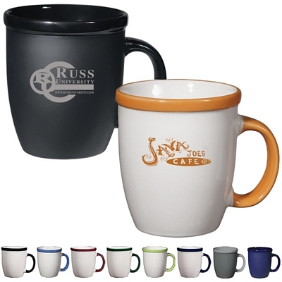 Customized 12 oz. Vista Coffee Mug Promotional Ceramic Mugs: Customized 12 oz. Vista Coffee Mug