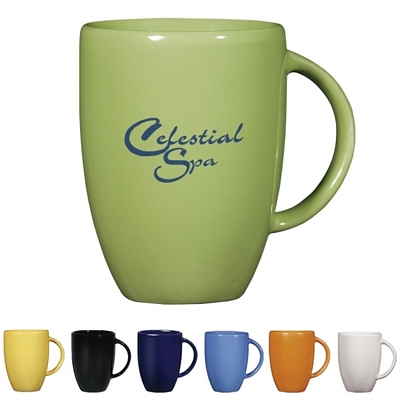 Promotional Ceramic Mugs: Customized 12 oz. Europa Coffee Mug