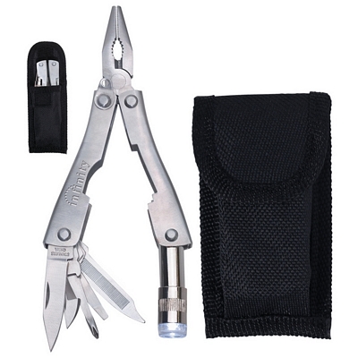 Promotional Tool Kits: Customized Metal Multi Function Pliers with Tools and Flashlight