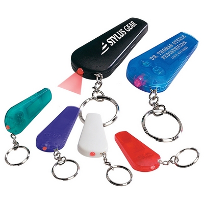 Promotional Key Chains: Customized Whistle Light Imprinted Key Chain