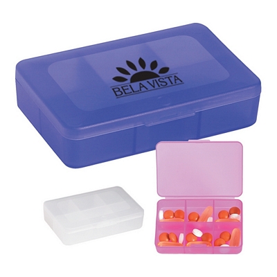 Customized Rectangle Shape Pill Holder Promotional Pill Holders: Customized Rectangle Shape Pill Holder