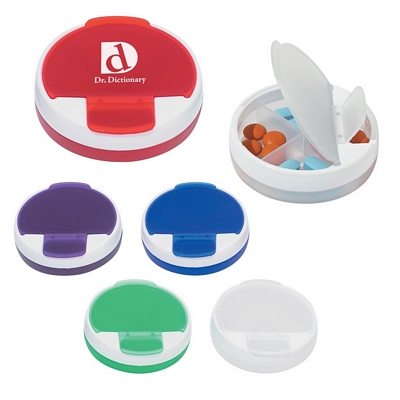 Promotional Pill Holders: Customized Round Travel Pill Holder