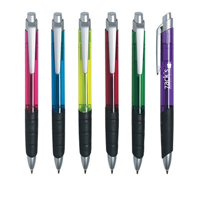 Customized The Spectrum Translucent Pen Promotional Plastic Pens: Customized The Spectrum Translucent Pen