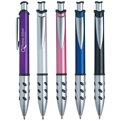 Customized The Shield Retractable Pen Promotional Plastic Pens: Customized The Shield Retractable Pen