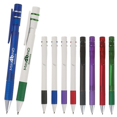 Customized Luna Retractable Pen Promotional Plastic Pens: Customized Luna Retractable Pen