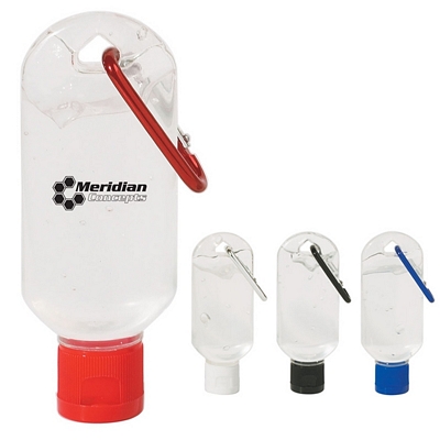 Customized 50ml Hand Sanitizer With Carabiner Promotional Hand Sanitizers: Customized 50ml Hand Sanitizer With Carabiner