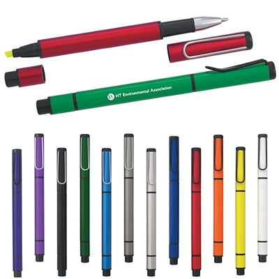Promotional Metal Pens: Customized Dual Function Metal Highlighter