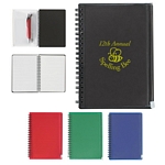 Promotional Notebooks: Customized 5x7 Spiral Notebook With Pouch