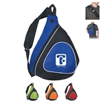 Promotional Sling Bags: Customized Sling Two-Tone Backpack with Black Trim