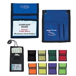 Promotional ID Holders: Customized Nylon Neck Wallet Badge Holder