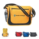 Promotional Messenger Bags: Customized Messenger Bag with Matching Striped Handle
