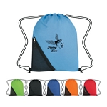 Promotional Drawstring Bags: Customized Sports Pack With Outside Mesh Pocket