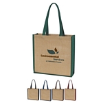 Promotional Tote Bags: Customized Jute Beach Tote Bag