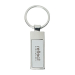 Promotional Key Chains: Customized Rectangle Silver Key Chain