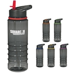 Promotional Sports Bottles: Customized 24 oz. Gripper Bottle With Straw