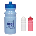 Promotional Plastic Sports Bottles: Customized 20 oz Frosted Fitness Water Bottle