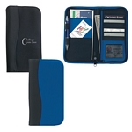 Promotional Travel Wallets: Customized Microfiber Travel Wallet with Embossed PVC Trim