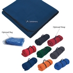 Promotional Blankets: Customized Fleece Embroidered Stadium Blanket