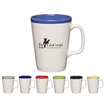 Promotional Ceramic Mugs: Customized 16 oz Two-Tone Java Mug