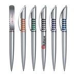 Promotional Plastic Pens: Customized Spiral Cap Action Retractable Pen