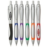 Promotional Plastic Pens: Customized Sierra Silver Retractable Pen