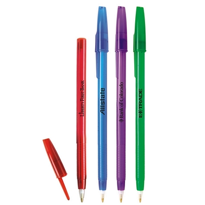 Promotional Pens: Translucent Stick Pen Customized Pen: Translucent Stick Pen