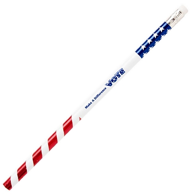 Promotional Pens: Patriotic USA Foil Pencil Customized Pen: Patriotic USA Foil Pencil