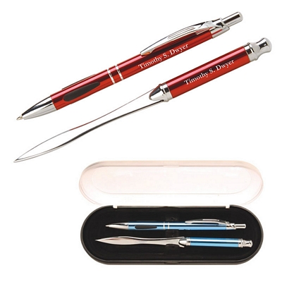 Promotional Pens: Vienna Pen and Letter Opener Gift Set Customized Pen: Vienna Pen and Letter Opener Gift Set
