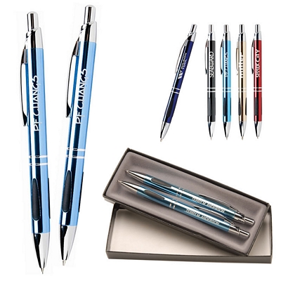 Promotional Pens: Vienna Pen and Pencil Gift Set Customized Pen: Vienna Pen and Pencil Gift Set