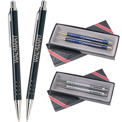 Promotional Pens: Junior Pen and Pencil Gift Set Customized Pen: Junior Pen and Pencil Gift Set