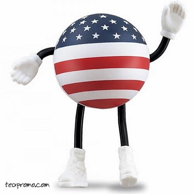 Promotional USA Man Stress Ball - Promotional Products