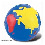 Promotional Multi-Color Globe Stress Ball - Promotional Products