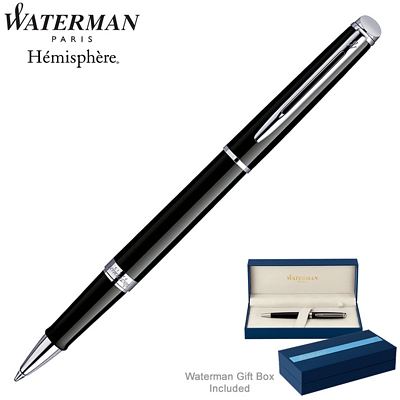 Customized Waterman Hemisphere Black CT Roller Ball Pen