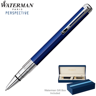 Promotional Waterman Perspective Blue CT Ballpoint Pen Customized Waterman Perspective Blue CT Ballpoint Pen