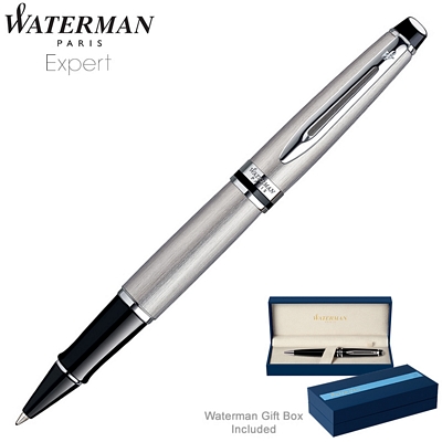 Customized Waterman Expert Stainless CT Roller Ball Pen