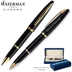 Customized Waterman Carene Black Sea GT Roller Ball Pen