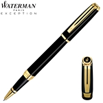 Customized Waterman Exception Slim Black GT Roller Pen