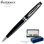 Customized Waterman Expert Lacquer Black CT Ballpoint Pen