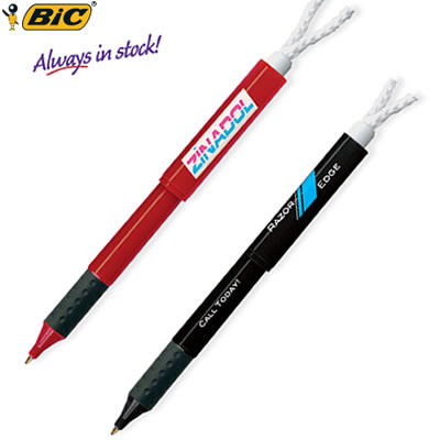 Promotional Pen: BIC Broadcaster Rope Pen Customized Pens: BIC Broadcaster Rope Pen