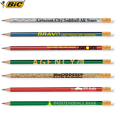 Promotional Pen: BIC Pencil Foils Customized Pens: BIC Pencil Foils